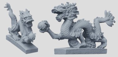 Plastik ejder pozu 3D görüntüleme