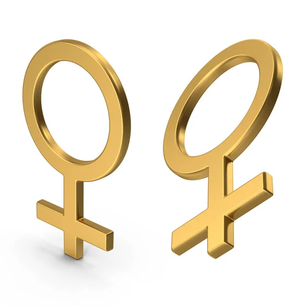 Female Gender Symbol Rendering — Stock Photo, Image