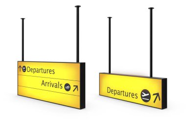 Havaalanı işareti 3d oluşturma