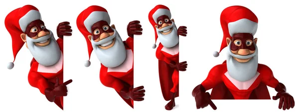 Santa Male Cartoon Character Design White Isolated Background Rendering — Stock Photo, Image