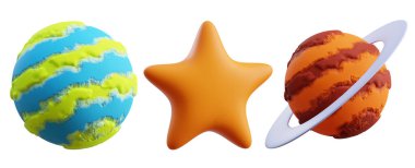 izole edilmiş arkaplan 3d oluşturma üzerine alan simgesi ayarlandı