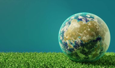 Toprak Günü afiş tasarımı 3D görüntüleme