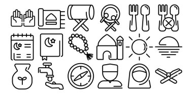 ramadhan simgesi vektör çizimi