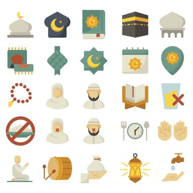  ramadhan simgesi vektör çizimi