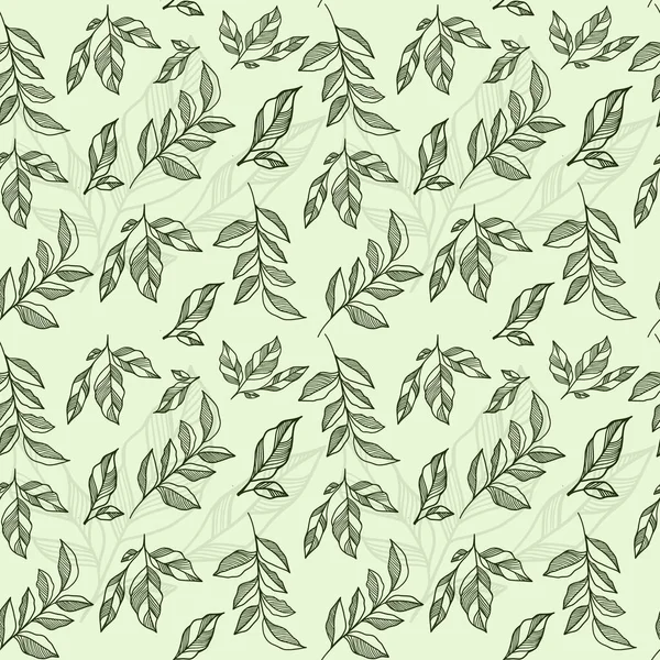 Floral Seamless Pattern Illustration Flowers Leaves — Stock Photo, Image