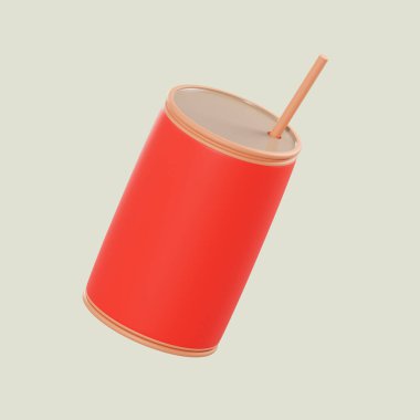 İzole edilmiş arkaplanda hafif içecek simgesi