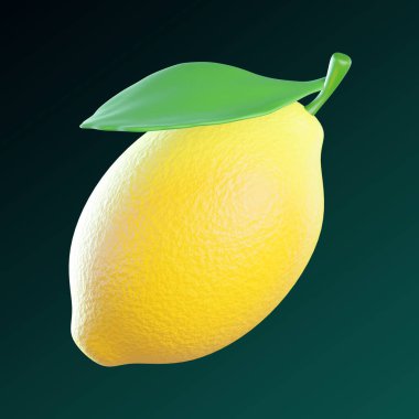 İzole edilmiş arkaplanda limon yiyeceği simgesi