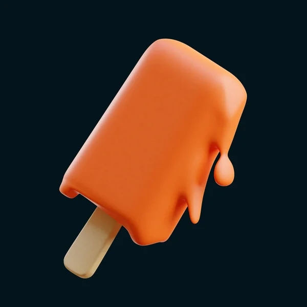 Popsicle Voedsel Minimale Pictogram Geïsoleerde Achtergrond Rendering — Stockfoto