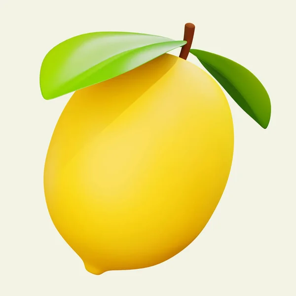 İzole edilmiş arkaplanda limon yiyeceği simgesi