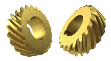 Beyaz izole edilmiş arkaplan 3D görüntüleme üzerinde gümüş makine mühendisliği ekipmanı bileşeni