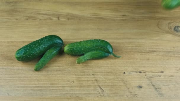 Pepino verde feo — Vídeos de Stock