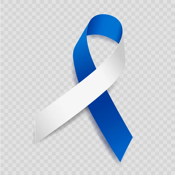 Blauw Wit Lint Bewustzijn Tiener Kanker Femoral Acetabular Impingement Geïsoleerd — Stockvector