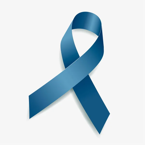Blauw Jeans Lint Bewustzijn Aangeboren Genetische Ziekten Geïsoleerd Witte Achtergrond — Stockvector