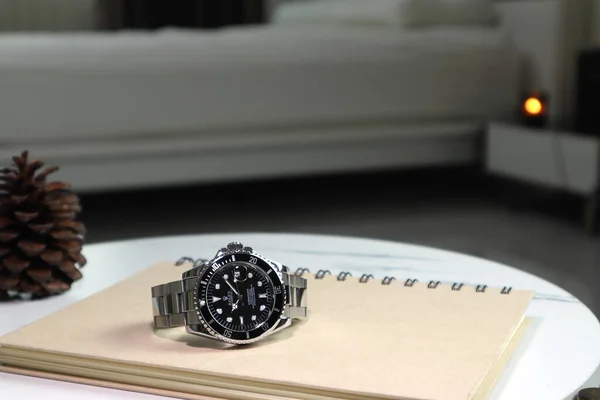 Rolex Vintage Wristwatch Κεραμικό Bezel Μοντέλο Μαύρο Στρείδι Αέναο Υποβρύχιο — Φωτογραφία Αρχείου