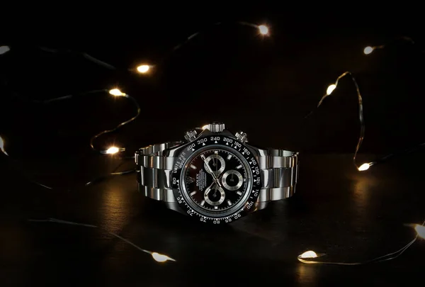 Rolex Armbandsur Modell Cosmograph Daytona Ostron Evig Superlativ Kronometer Med — Stockfoto
