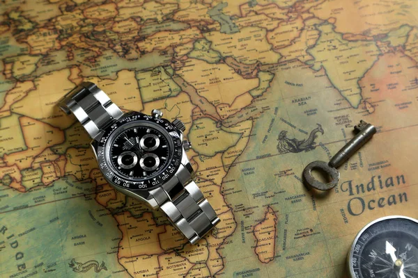 Rolex Wristwatch Model Cosmograph Daytona Oyster Perpetual Superlative Chronometer Black — ストック写真