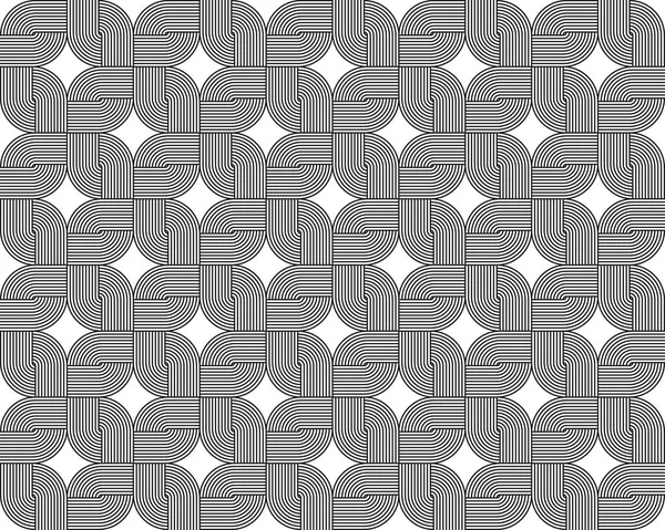 Black Seamless Pattern Abstract Composition — Stockvector