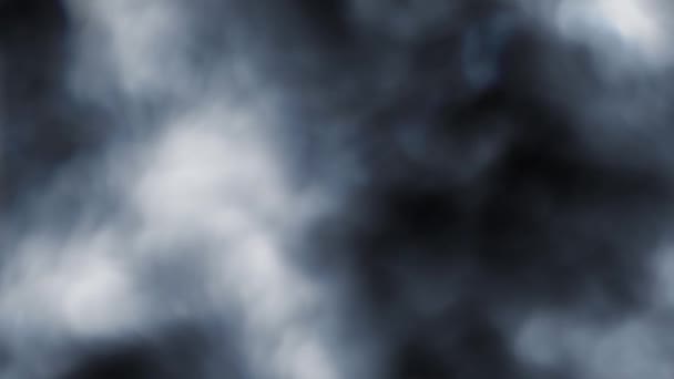 Roiling Fog Bulutları Arkaplan Döngü Soyut Bulut Oluşumları Bir Döngü — Stok video
