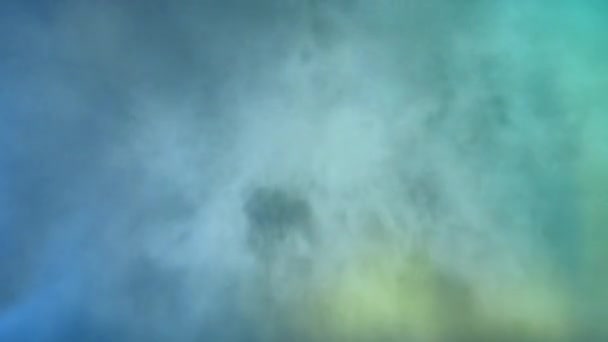 Aqua Blue Green Smoke Journey Loop Bietet Eine Rauchige Atmosphäre — Stockvideo