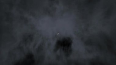Sis 'ten Sis' e 4K döngüsüne giren Kafatası, izleyiciye doğru uçan bir kafatası ile karanlık bir atmosfere sahiptir..
