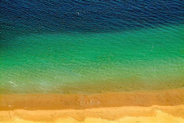 Luftaufnahme Vom Strand Las Teresitas Santa Cruz Tenerife Kanarische Inseln — Stockfoto