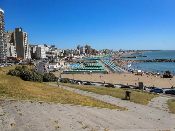 Mar Del Plata Ciudad Con Playas Frente Océano Atlántico Buenos —  Fotos de Stock