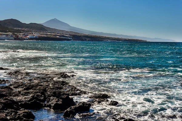 North Coast Island Tenerife Teide Volcano Background Canary Islands Spain — Stockfoto
