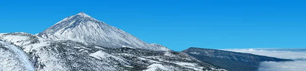 Winterlandschaft Vulkan Teide Nationalpark Teneriffa Kanarische Inseln Spanien — Stockfoto