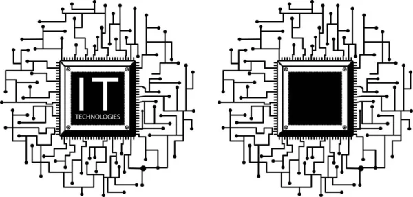   IT şirketi için vektör logosu