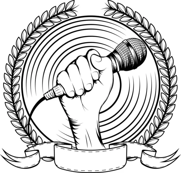 Logo - Mikrofonlu El (Rap, Hip-Hop)