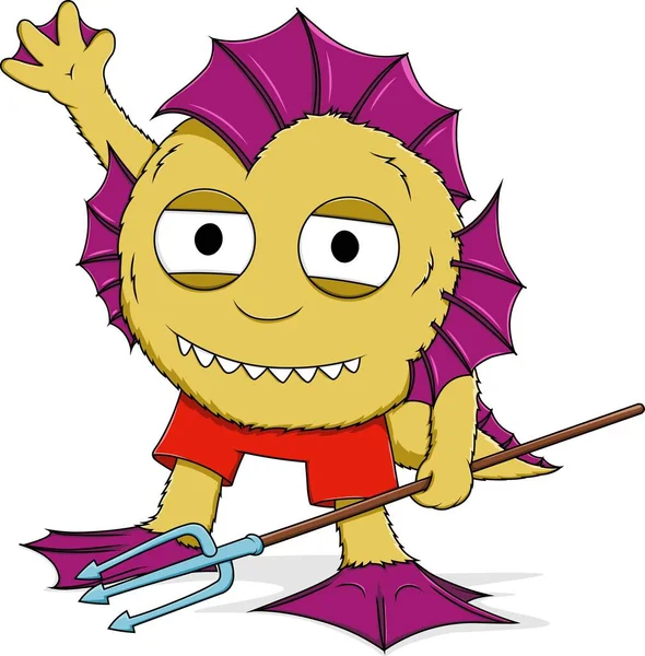 Orijinal deniz masalı hayvanı (vektör illüstrasyonu)