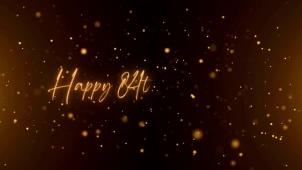 Happy Anniversary Text Animation Animated Happy Anniversary Golden Text Black — kuvapankkivideo