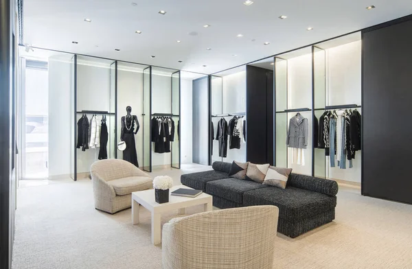 Kiev Ucrânia Julho 2018 Interior Chanel Boutique Showroom Luxo Alta — Fotografia de Stock