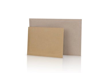Two cardboard envelopes for delivery clipart