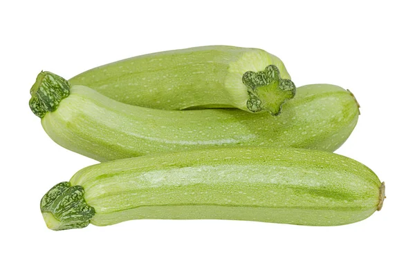 Zucchine Isolate Sullo Sfondo Bianco — Foto Stock