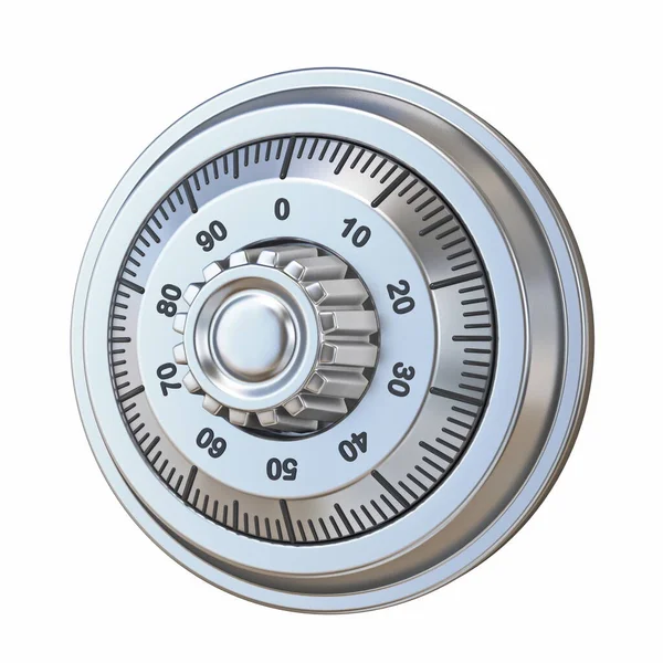 Safe Lock Rendering Illustration Isolated White Background — Stock Photo, Image