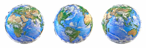 Планета Земля Элементы Этого Изображения Представленного Наса Рендеринга Иллюстрации Изолированы — стоковое фото