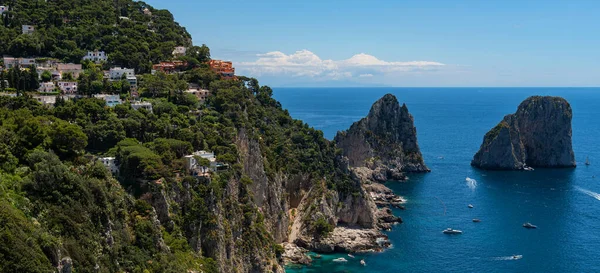 Ilha Italiana Capri Golfo Nápoles Dos Resorts Mais Famosos Mundo — Fotografia de Stock