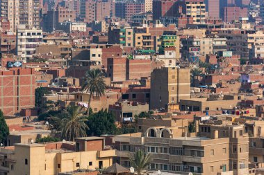 Giza Platosu 'ndan Kahire şehri manzarası