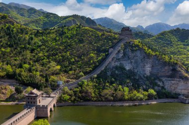Pekin 'in ünlü Çin Seddi' nin bir parçası.