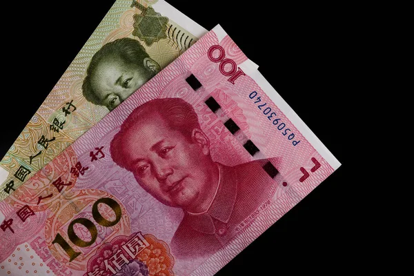 Banknotes Denominations 100 Chinese Yuan — Stock Photo, Image