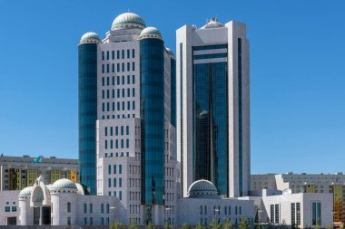  Kazak Parlamentosu ve Senato binaları Kazakistan 'ın başkentinde.