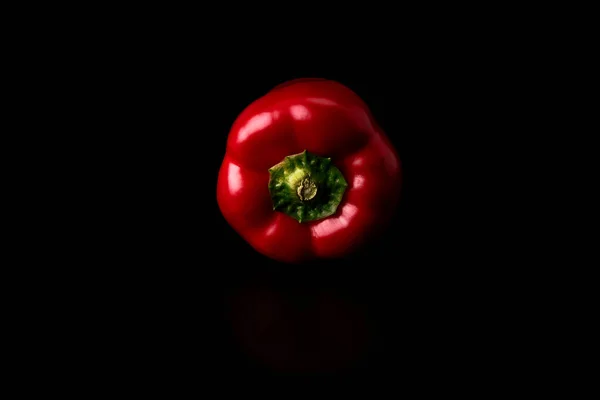 Pimenta Vermelha Fundo Preto Vegan Comida Vegetariana Alimentos Saudáveis — Fotografia de Stock