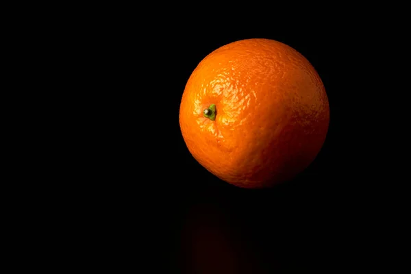 Orange Sur Fond Noir Cuisine Végétalienne Végétarienne Aliments Sains — Photo