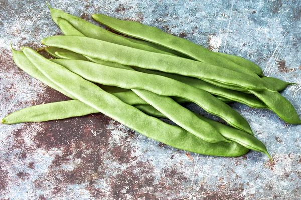 Lots Organic Healthy Green Beans Healthy Food Vegan Vegetarian Food — Fotografie, imagine de stoc
