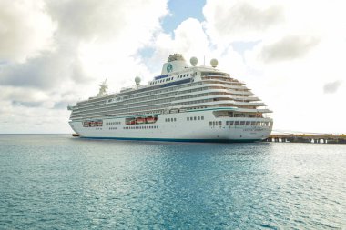 Miami, Florida 'da limana yanaşan büyük lüks bir gezi gemisi, ABD Görüntü geçmişi: Seyahat, Seyahat, Turizm konsepti geçmişi