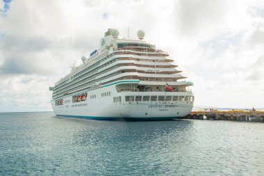 Miami, Florida 'da limana yanaşan büyük lüks bir gezi gemisi, ABD Görüntü geçmişi: Seyahat, Seyahat, Turizm konsepti geçmişi