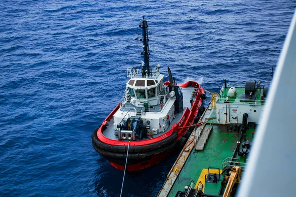 Barco Velocidade Barco Serviço Ancorado Fundo Imagem Cais — Fotografia de Stock