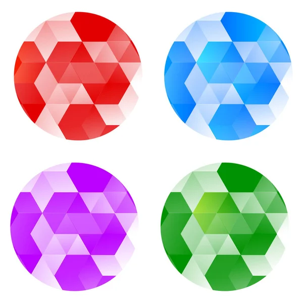 Résumé Cercle Technologie Géométrique Contexte — Image vectorielle