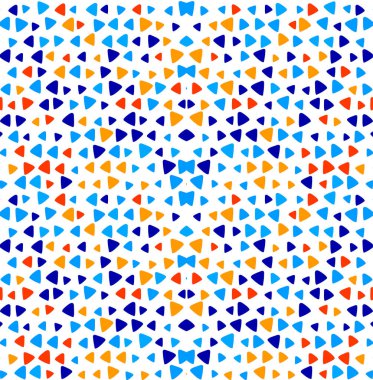 Doodle Üçgeni Renkli Desen Arkaplanı